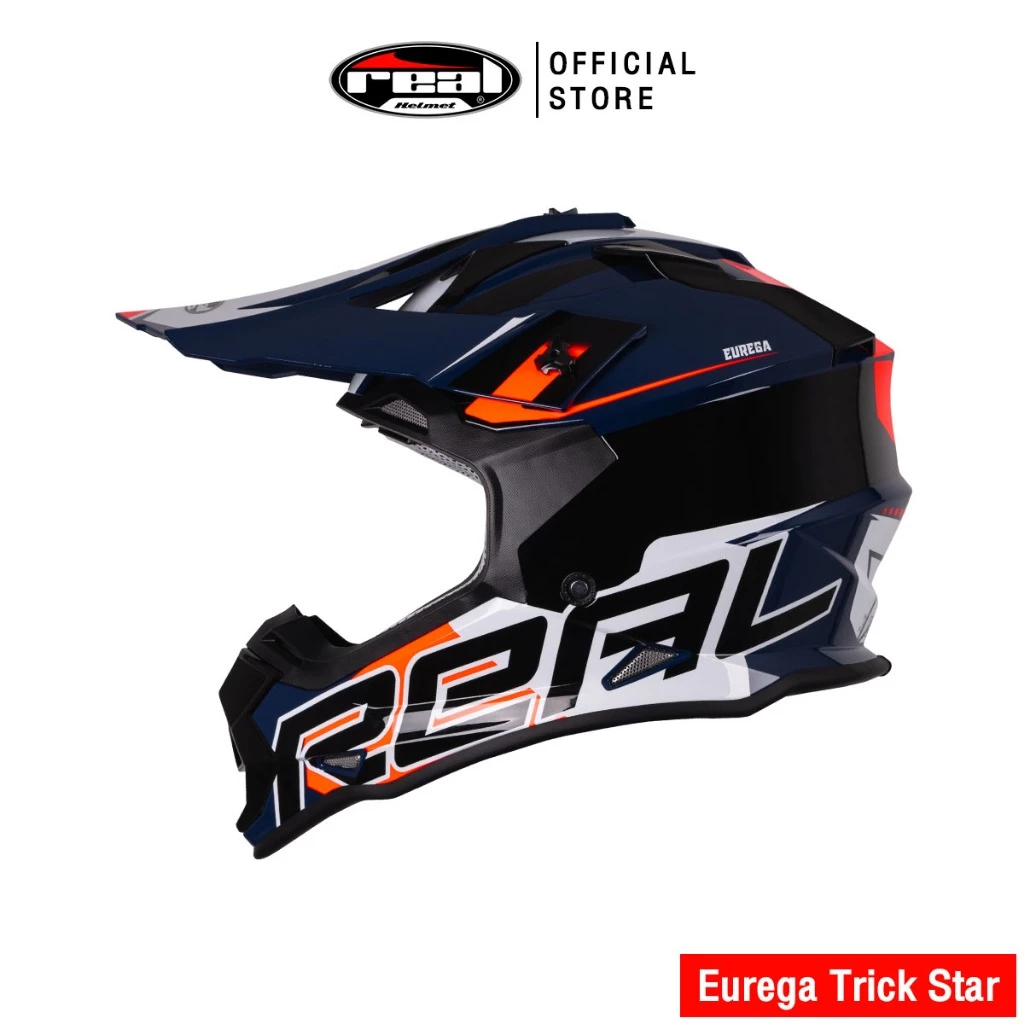 Real Helmets หมวกกันน็อค Motocross Eurega Trick Star